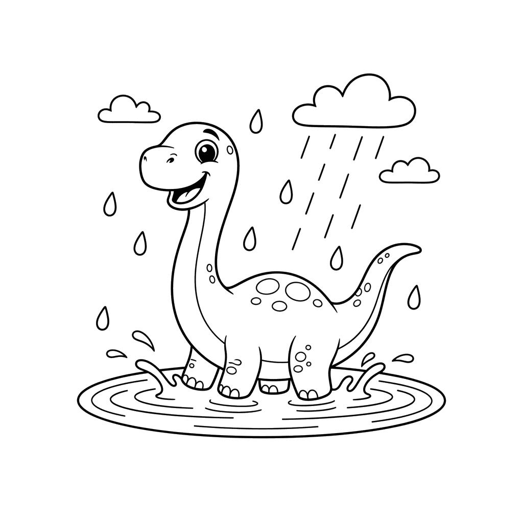 Dinosaur Puddle Splash